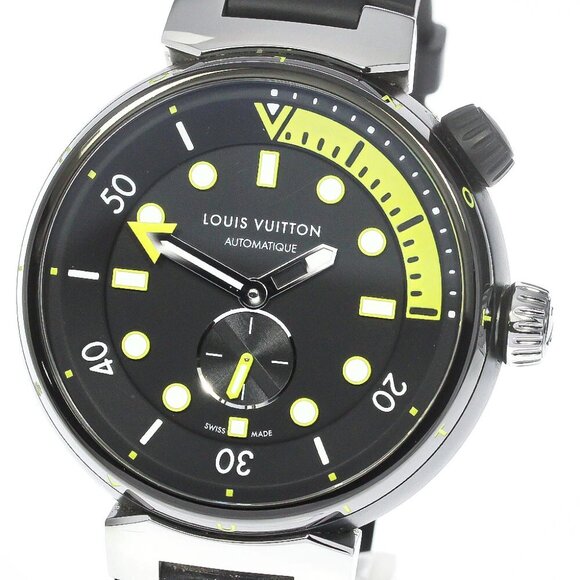 LOUIS VUITTON Tambour Street Diver QA122 Small seconds Automatic Men's_783355 - Picture 5 of 7